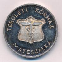 Bogár Livia (1957-) DN "Területi Kórház Mátészalka / A beteg biztonsága a legfontosabb - Szent Kozma és Damján" kétoldalas fém emlékérem (42mm) T:2 patina, karc