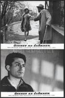 cca 1960 ,,Üzenet az élőknek" című csehszlovák film jelenetei és szereplői, 7 db vintage produk...