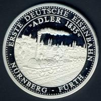 NSZK DN "Az első német vasútvonal" Ag 20g T:PP