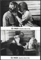 cca 1972 ,,Új haza című svéd film jelenetei és szereplői, 6 db vintage produkciós filmfotó, ezüst zselatinos fotópapíron, a használatból eredő (esetleges) kisebb hibákkal, 18x24 cm
