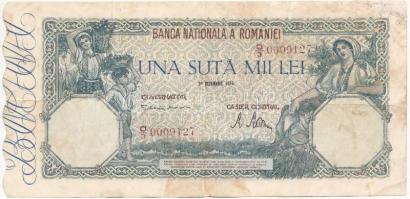Románia 1945. 100.000L T:III / Romania 1945. 100.000 Lei C:F Krause 58.a
