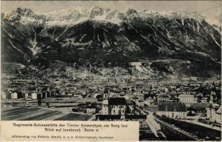 1908 Innsbruck, Regiments Schiessstätte der Tiroler Kaiserjäger am Berg Isel