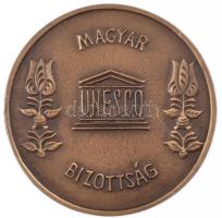 1986. "UNESCO 1946-1986 / Magyar UNESCO Bizottság" kétoldalas Br emlékérem (74mm) T:1,1- k...
