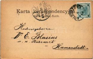 1901 Kolbuszowa, K.u.k. Kaserne / military barracks. A. Jaderny Fotogr. (worn corners)