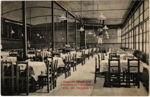 Wien, Vienna, Bécs XV. Rudolfsheim-Fünfhaus, Gruss aus Gimpel-Insel Etablissement Franz Mauler. Fenzlgasse 4. / restaurant interior (fl)