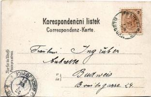 1897 (Vorläufer!) Hluboká nad Vltavou, Frauenberg; Zámek Hluboká, Mesto Hluboká, Museum (Ohrad) / ca...