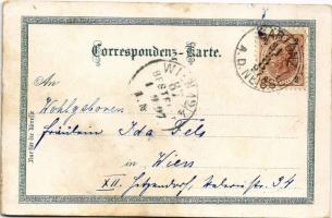 1897 (Vorläufer!) Jablonec nad Nisou, Gablonz; Kath. Kirche, Evangel. Kirche, Schützenhaus, Kaiser J...