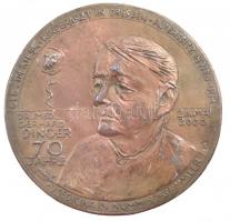 Németország 2008. Dr. Gerhard Dinger orvos és numizmatikus 70. születésnapja kétoldalas fém emlékérem (~72mm) T:2 Germany 2008. 70th Anniversary of Gerhard Dinger M.D. doctor and numismatic expert two-sided metal commemorative medallion (~72mm) C:XF