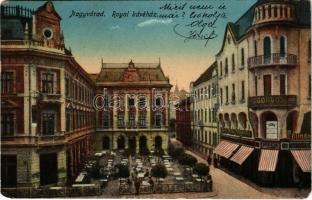 1916 Nagyvárad, Oradea; Royal kávéház, fogorvos, Koch üzlete, Duna biztosító / cafe, dentist, shop, insurance company (EK)