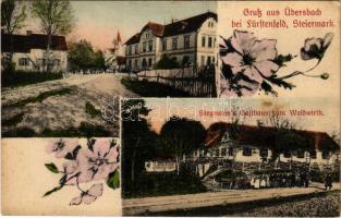 Übersbach bei Fürstenfeld (Steiermark), Stegmann's Gasthaus zum Waldwirth / hotel, restaurant. Floral