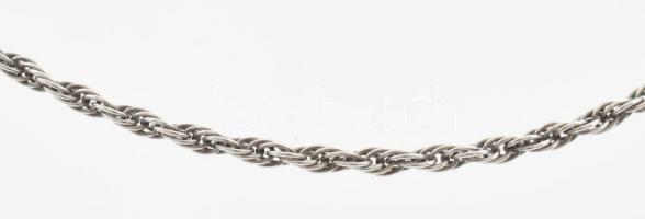 Ezüst(Ag) walles nyaklánc, jelzett, h: 51 cm, nettó: 9,9 g