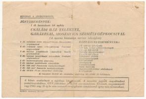 Budapest 1965. "VIT (Világifjúsági Találkozó)" sorsjegy "032 osztály, 09280" T:I...