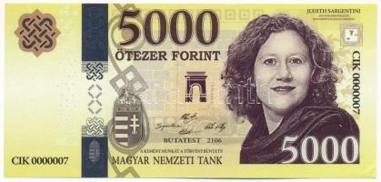 2018. 5000Ft Soros pénz fantázia bankjegy T:I