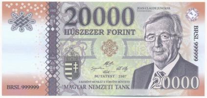 2018. 20.000Ft Soros pénz fantázia bankjegy T:I