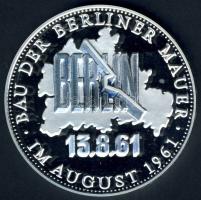 NSZK DN "A berlini fal megépítése" Ag 20,1g T:PP