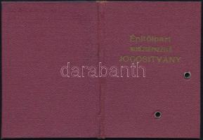 1969 Arcképes nehézgépkezelői igazolvány