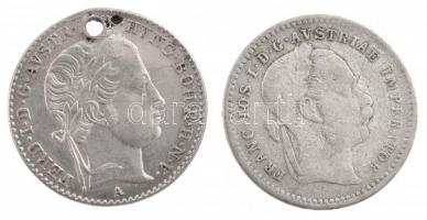 Ausztria 1846A 3kr Ag "V. Ferdinánd" ly. + 1872. 10kr Ag "Ferenc József" T:2-,3
...