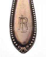 Ezüst (Ag) köretes nagy kanál. Jelzett Polgár Kálmán ezüstgyára, Dianás jelzéssel. 25,5 cm 120 g