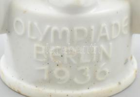 Fürstenberg 1936 Berlini Olimpia porcelán sas figura - Olympia - Adler. Fehér mázas, jelzett, sérülé...