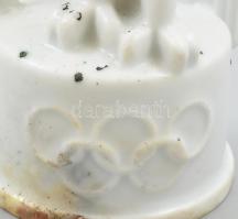 Fürstenberg 1936 Berlini Olimpia porcelán sas figura - Olympia - Adler. Fehér mázas, jelzett, sérülé...