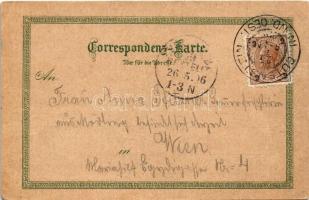 1896 (Vorläufer!!) Gutenstein, Maria Hilf, Klosterthal mit Schneeberg, Lange Brücke / church, valley...