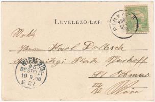 1900 Pinkafő, Pinkafeld; Hauptplatz. Carl Strobe / Fő tér / main square