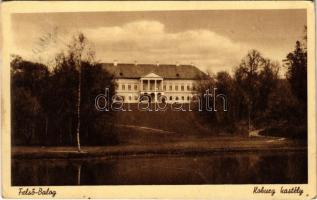 1941 Felsőbalog, Felső-Balog, Vysny Blh (Vámosbalog); Koburg kastély. Özv. György Jánosné kiadása / castle (Rb)