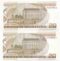 Ausztria 1986. 20Sch (2x) T:II-III Austria 1986. 20 Schilling (2x) C:VF-F