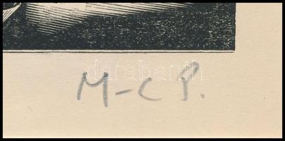 Molnár C. Pál (1894-1981): Születés. Fametszet, papír, utólagos jelzéssel, paszpartuban 17×11 cm