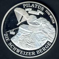 Svájc DN "Pilatus hegycsúcs" Ag 31,1g T:PP