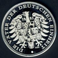 NSZK 1990. "Hans-Dietrich Genscher" Ag 14,5g T:PP