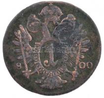1800E 1Kr Cu "I. Ferenc" T:2-,3 sérült érme: az évszám eleje nem látszik