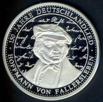 NSZK DN "150 éves a Német Himnusz" Ag 20g T:PP