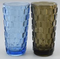 2 db Kosta Boda kristály üveg váza. Jelzés nélkül, hibátlan. 18 cm
