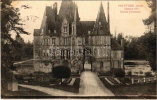 1906 Mortrée, Chateau d'O. Entrée principale / castle