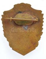 1973. "Budapest Fővárosi Kiegészítő Parancsnokság" zománcozott Br jelvény (40x32mm) T:1-