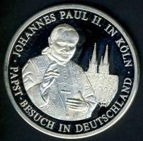 NSZK DN "II. János Pál pápa Kölnben" Ag 20g T:PP