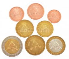Vatikán 2005. 1c-2E (8xklf) próbaveret forgalmi sor T:1 Vatican 2005. 1 Cent - 2 Euro (8xdiff) trial strike coin set C:UNC