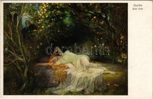 Isolde / Erotic nude lady art postcard. Münchner Kunst Nr. 3118. s: Ferd. Leeke (EK)