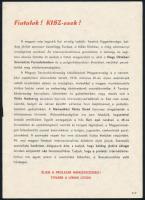 "Mindhalálig a szabadságért" röplap az Őszirózsás forradalom évfordulójának alkalmából