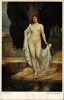 1918 Erotic nude lady art postcard. Münchner Kunst Nr. 3115. s: Ferd. Leeke (EK)