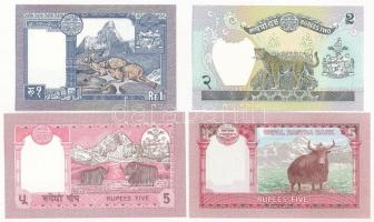 Nepál 1986-2017. 1R-5R (4xklf) T:I
Nepal 1986-2017. 1 Rupee - 5 Rupees (4xdiff) C:UNC