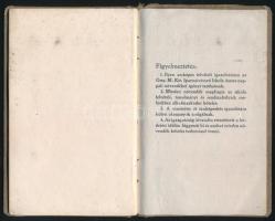 1915-16 Kézdi-Kovács Elemér (1898-1976) festőművész bizonyítványa, Országos Magyar Iparművészeti Isk...