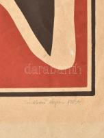 Sárközi Ágnes: Szitanyomat III. Papír. Jelzett. 42x28 cm