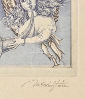 Molnár István (1947 - ) Nagypapa fája. Rézkarc, papír. Jelzett. 26x19 cm