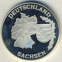 NSZK 1990. "Sachsen" Ag 25,1g T:PP