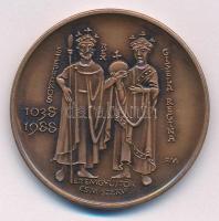 Fritz Mihály (1947- ) 1988. "A Szent Jobb Szegeden" Br emlékérem (42,5mm) T:1- 
Adamo SG2...
