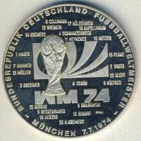 NSZK 1974. "München futball világbajnok" Ag 25,2g T:PP