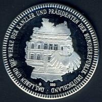 NSZK 1996. "Konrad Adenauer" Ag 8,3g T:PP