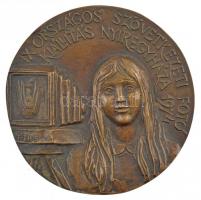 Tóth Sándor (1933-2019) 1974. IX. Országos Szövetkezeti Fotó Kiállítás Nyíregyháza 1974 egyoldalas, öntött bronz plakett (97mm) T:2
